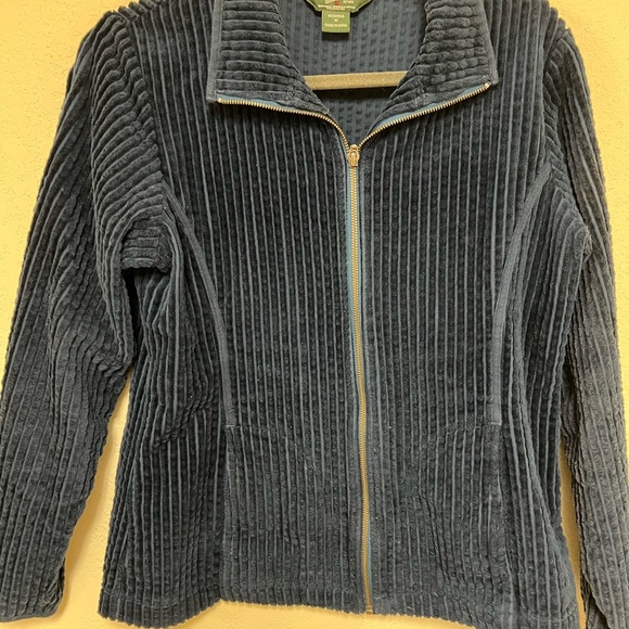 Woolrich Medium Blue Corduroy Bomber Jacket - Picture 2 of 9